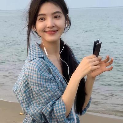 章若楠同款蓝色格子衬衫上衣女夏秋薄款慵懒风休闲宽松防晒外套潮