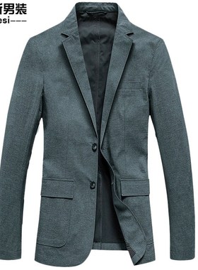 新款男士西服韩版修身薄款小西装商务休闲单西男上衣KS186622简约