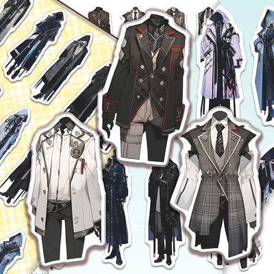服饰搭配贴纸oc自设潮酷穿搭指南