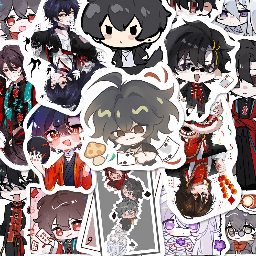 106张我不是戏神Q版贴纸卡通陈伶简长生姜小花孙不眠周边笔记本贴