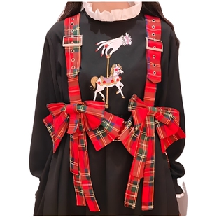 定制2025入秋小众设计师女装不规则蝴蝶结英伦格子时髦马甲