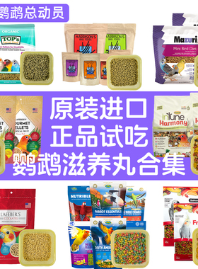 进口鹦鹉滋养丸试吃分装哈里森拉夫伯tops兽医农场鹦鹉鸟粮饲料