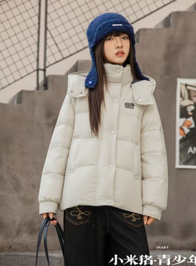 小米猪2025冬季新款青少年羽绒服