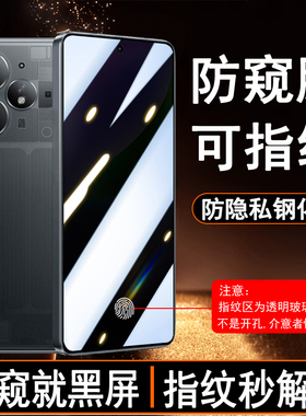 【可指纹解锁防窥膜】适用realme真我Neo7Turbo防偷窥钢化膜Neo7se隐私Neo7x手机膜GT6防窥看屏V70S屏真我14