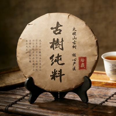 2009福鼎老白茶官方旗舰店正品太姥山正宗十年以上枣香老寿眉茶饼