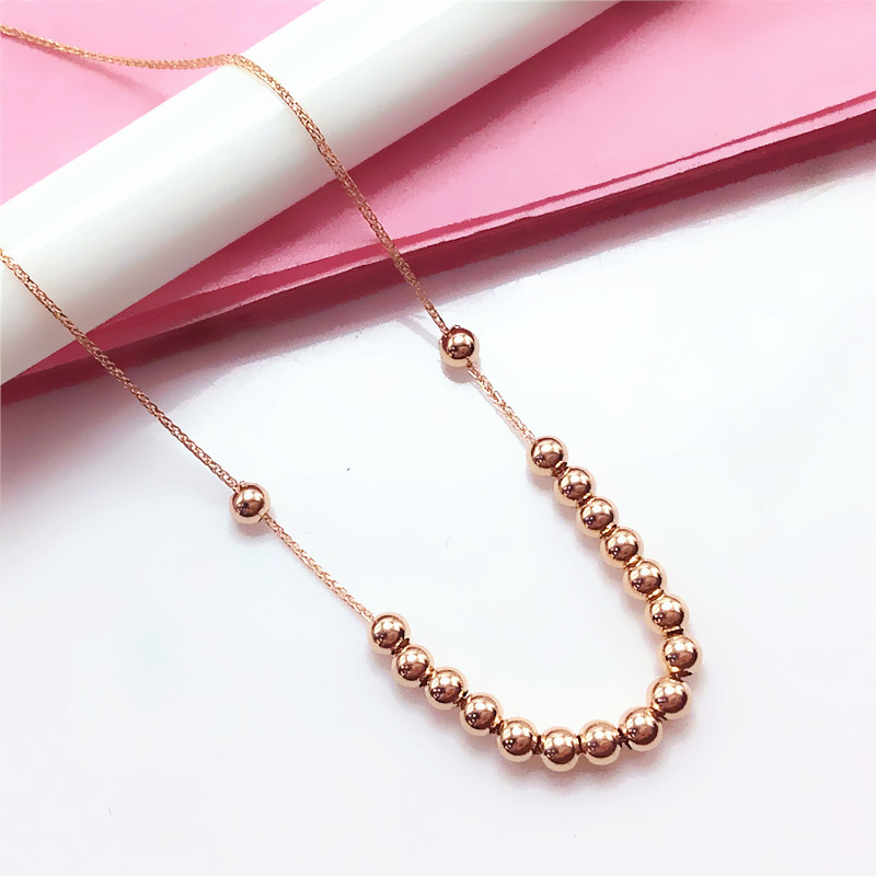 14K玫瑰金肖邦珠珠手链