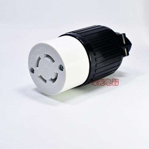 NEMA L15-30C 30A 250V美国发电机连接器LK-7432医疗器械防松母座