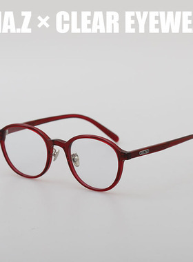 UNA.Z/韩版红色眼镜框ins小众板材方圆框方圆脸显瘦素颜近视眼镜