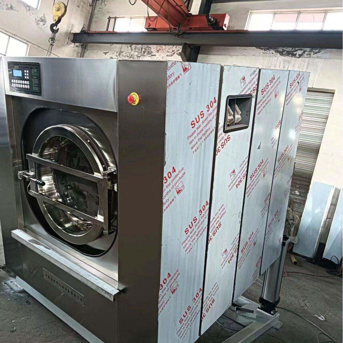 医院洗衣房设备100kg倾斜式超大洗衣机拖把墩布用台布桌布清洗机
