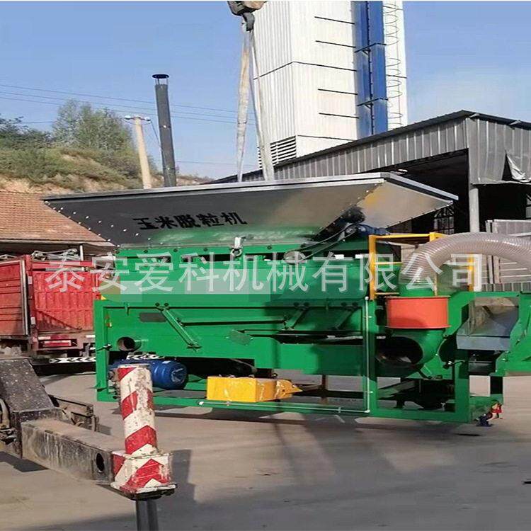 新疆玉米谷物脱粒机地坑上料玉米脱粒机铲车上料打粒机一时产50吨