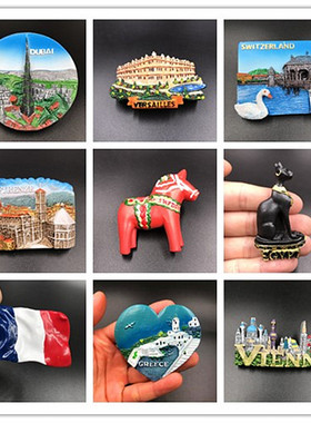 瑞典迪拜法国意大利瑞埃及奥地利希腊冰箱贴refrigerator magnet