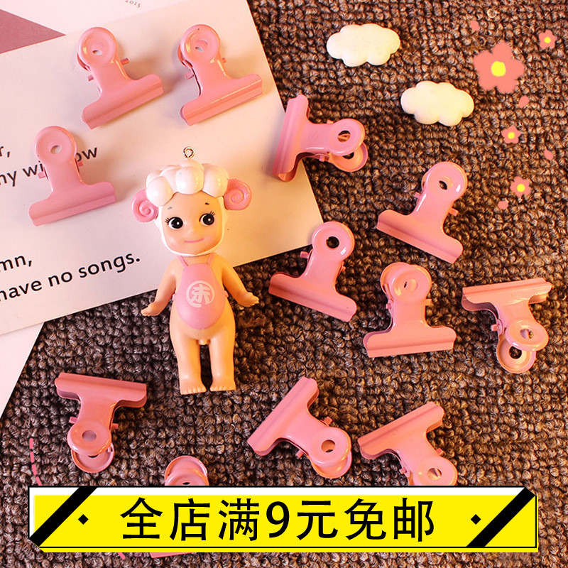 创意少女粉色夹子烤漆文件铁夹票据夹学生试卷发票零食封口夹在类目 电子词典/电纸书/文化用品, 装订用品, 票夹/长尾夹中 - 来自Buy2taobao.com提供专业的淘宝代购服务