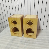 4寸全频喇叭实木音箱空箱体壳莞音曲泉睿凡琴迪欧享四寸迷宫音响