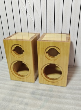 4寸全频喇叭实木音箱空箱体壳莞音曲泉睿凡琴迪欧享四寸迷宫音响