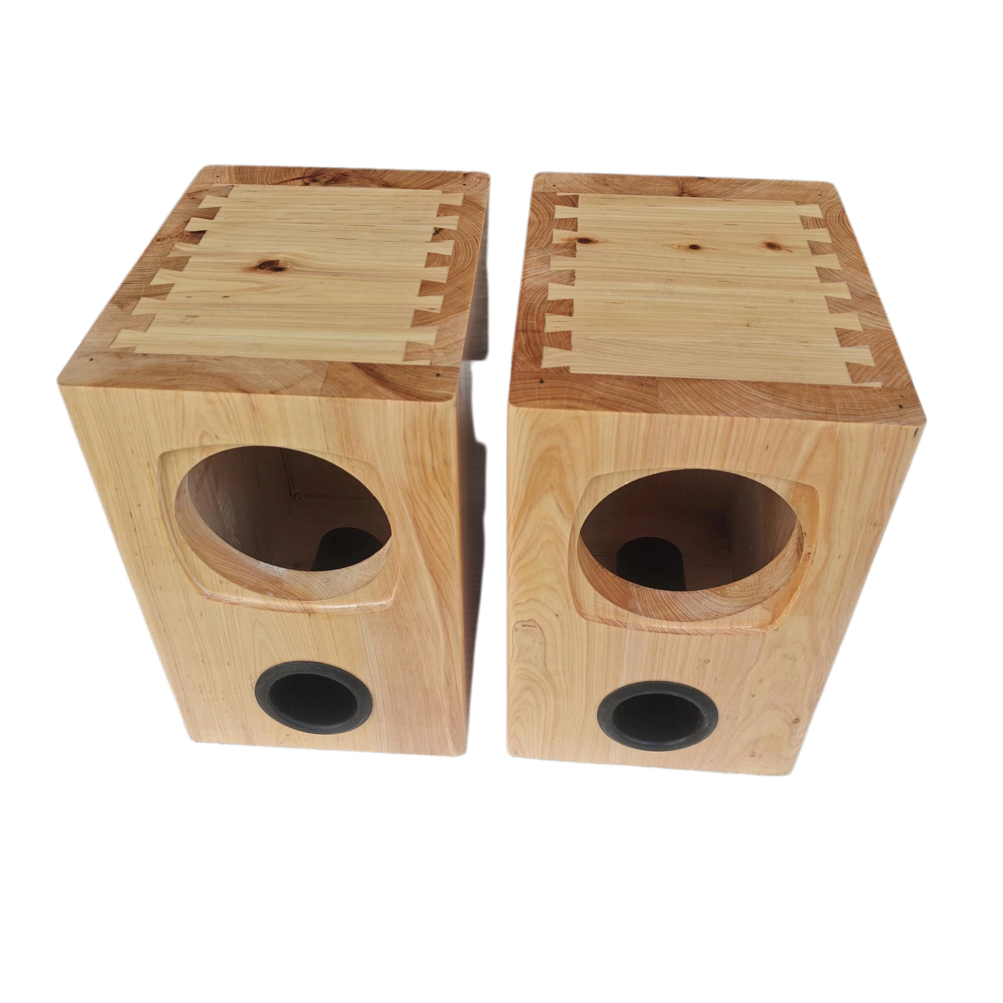 实木书架音箱DIY手工制作木质音响箱体便携式HIFI音箱