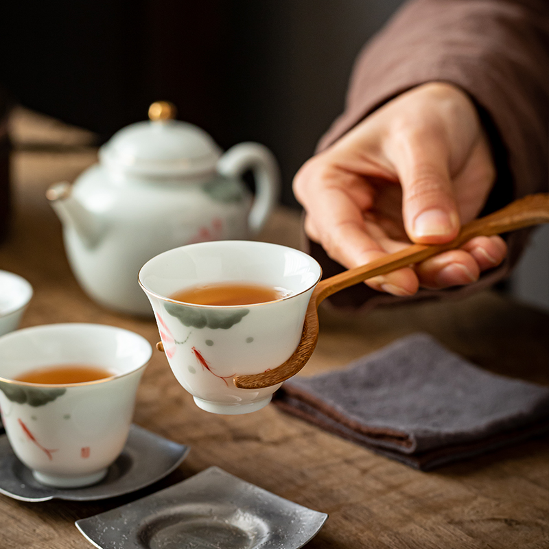 竹壶盖叉 茶杯叉 防烫铁壶叉 茶壶夹 日式盖子夹盖插功夫茶具配件