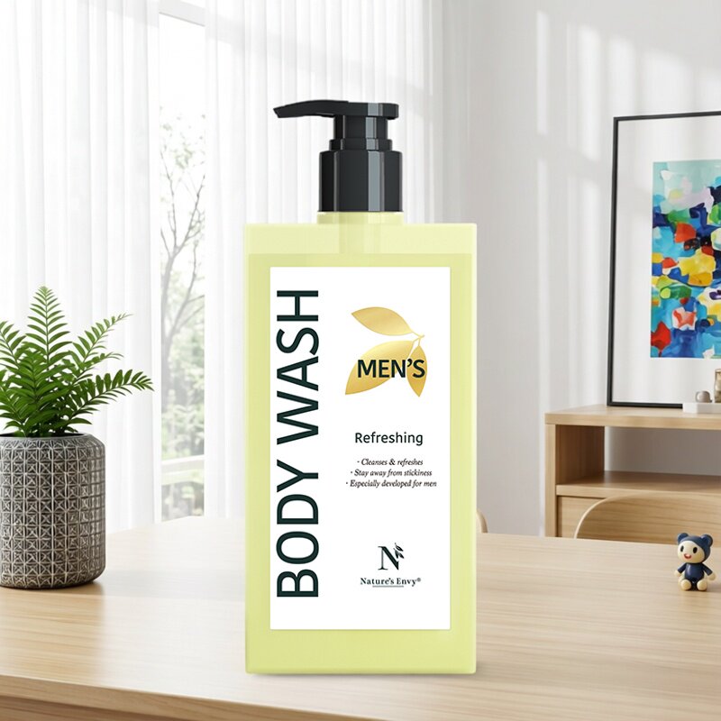 美国天然之扉男士净爽沐浴露400ml 白茶香型冰爽护肤自然留香