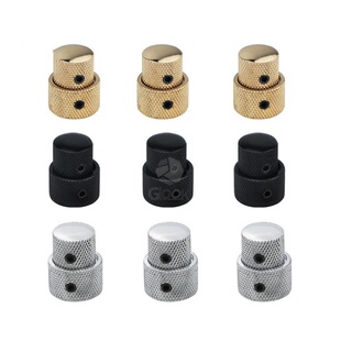 电吉他贝司电位器旋钮帽子 音色音量金属双层帽螺丝锁紧旋钮帽