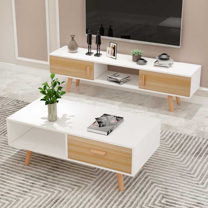 北欧电视机柜茶几组合现代简约经济小户型实木简易客厅卧室地柜在类目 住宅家具, 柜类, 电视柜中 - 来自Buy2taobao.com提供专业的淘宝代购服务