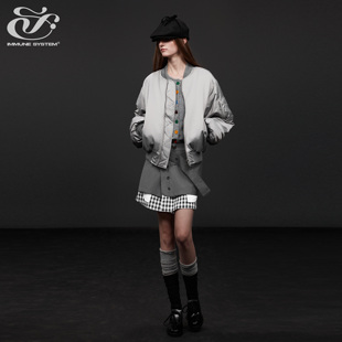 immune system免疫系统 经典单品廓形男女同款飞行员棉服夹克外套