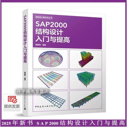 2025年新书 SAP2000结构设计入门与提高 结构设计新形态丛书 杨韶伟 碳塑性时程防连续倒塌网壳结构稳定钢筋混凝土楼盖舒适度分析