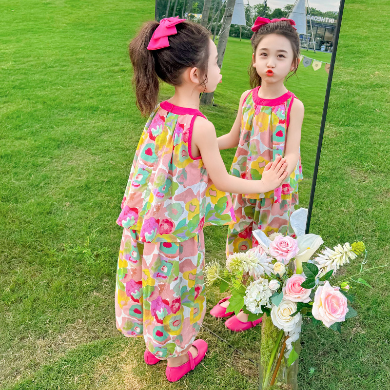 纯棉2024新款两件套防蚊裤夏季