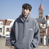 1016-BW378-P68加绒卫衣男加厚加绒羊羔毛保暖秋冬刺绣加绒外套，男装棉衣，星座1016