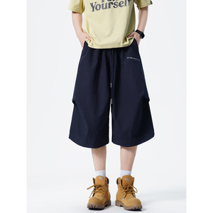 1016-XK02-P48 夏季工装短裤高街伞兵裤七分裤，男装牛仔裤，星座1016