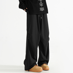 1016-K042-P48 美式褶皱冲锋裤男宽松直筒休闲速干伞兵工装裤图片