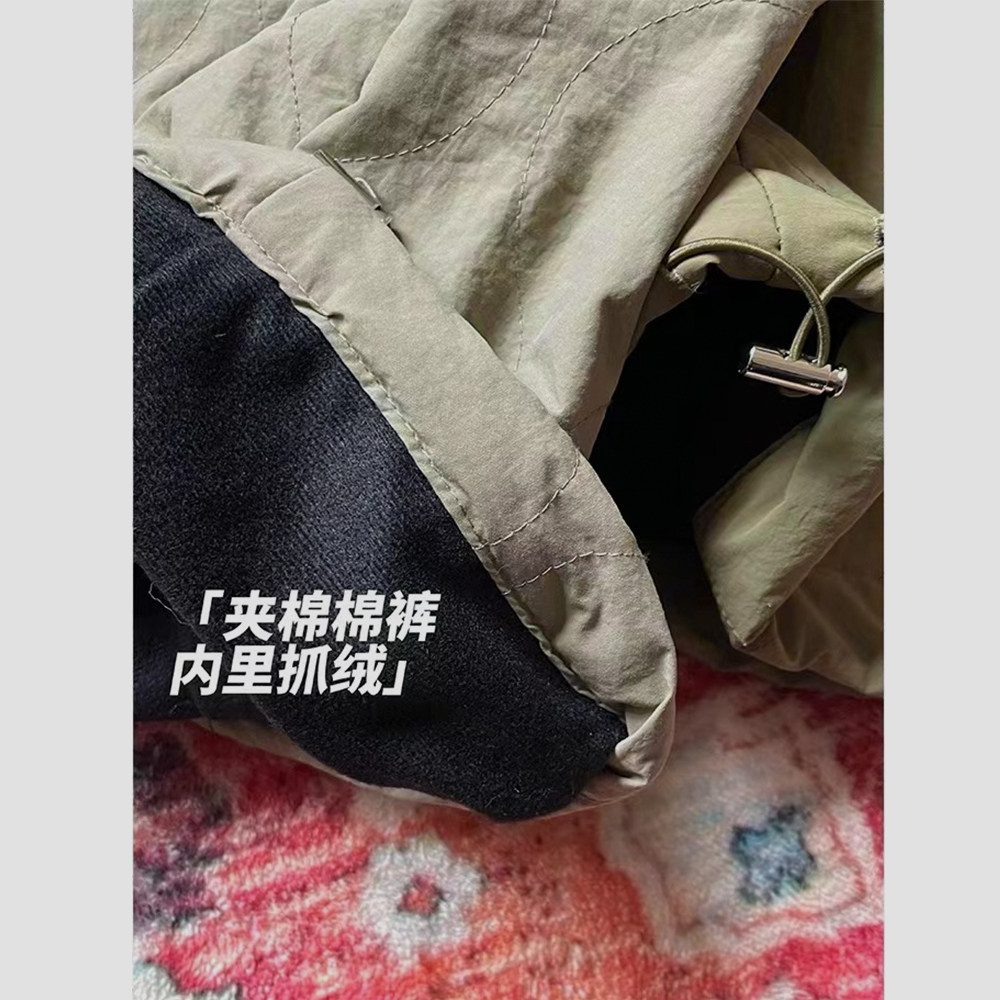 1016-MK01-P68美式复古宽松直筒加厚棉裤御寒休闲裤滑雪裤登上裤,男装棉裤,星座1016