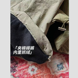 1016-MK01-P68美式复古宽松直筒加厚棉裤御寒休闲裤滑雪裤登上裤，男装棉裤，星座1016