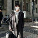 1016-F05-P128冬季毛呢外套高级感呢大衣中长款呢子风衣，男装风衣，星座1016