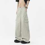 1016-K323-P48现货夏季宽松工装阔腿裤男女简约户外薄款速干裤子，男装工装外套，星座1016