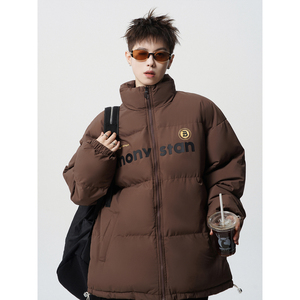 1016-MY01-P75 美式潮牌棉服男冬复古加厚运动面包服棉衣外套图片