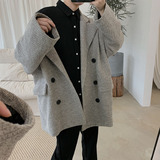 1016-A0102025秋装中长款毛呢大衣外套单P95+加棉P105【现货】，男装毛呢大衣，星座1016