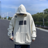 1016-BW57-P65秋冬发泡字母印花连帽加绒卫衣，男装卫衣，星座1016