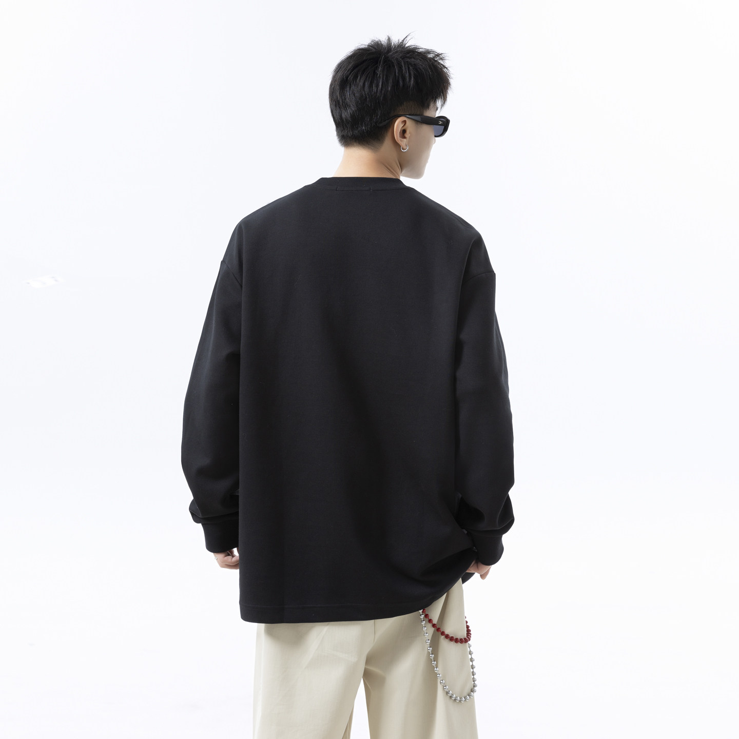 1016-WY5060-特P40垫肩设计感长袖打底衫小众结构痞帅上衣,男装T恤,星座1016