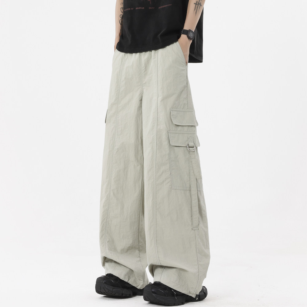 1016-K323-P48现货夏季宽松工装阔腿裤男女简约户外薄款速干裤子,男装工装外套,星座1016