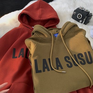 1016-BW77-常规P55 加绒P60 高品质 360G胶片印花连帽卫衣图片