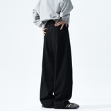 1016-K886-P55现货500+黑色垂感西裤男直筒cleanfit微喇高级西裤，男装西裤，星座1016