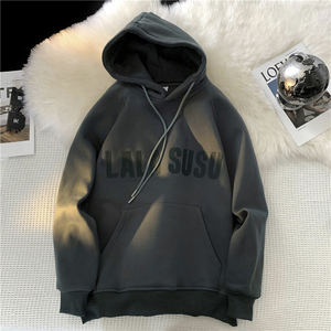 1016-BW77-常规P65  绒+5 360G加绒高品质胶片印花连帽卫衣图片
