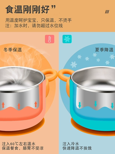 Увлажняющий термос для младенца для еды из нержавеющей стали, детская портативная съемная посуда для прикорма, ланч-бокс