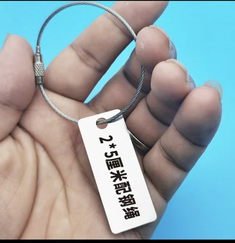不锈钢吊牌定制金属标牌定做管道阀门标识牌挂牌托盘条码记位号牌