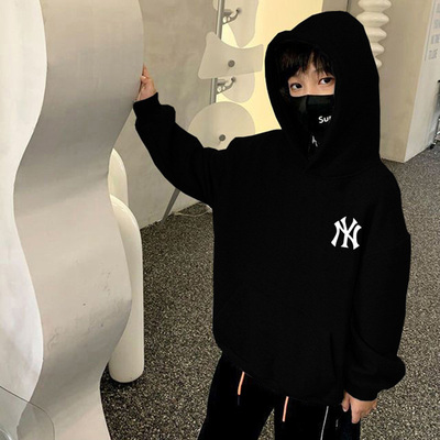 童装男童外套连帽加绒卫衣冬装