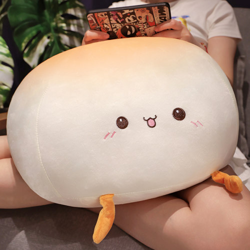 毛绒玩具小馒头睡觉抱枕公仔