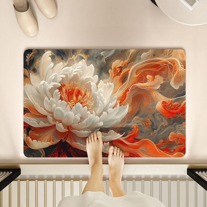 中式硅藻泥软垫卫生间门口地垫防滑吸水浴室脚垫卫浴厕所门垫地毯,个性定制/设计服务/DIY,地毯/地垫定制,淘宝优惠券,粉丝福利购,淘宝优惠卷