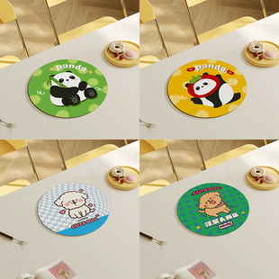 可爱硅藻吸水垫办公室圆形杯垫防烫垫沥水垫咖啡茶杯垫子