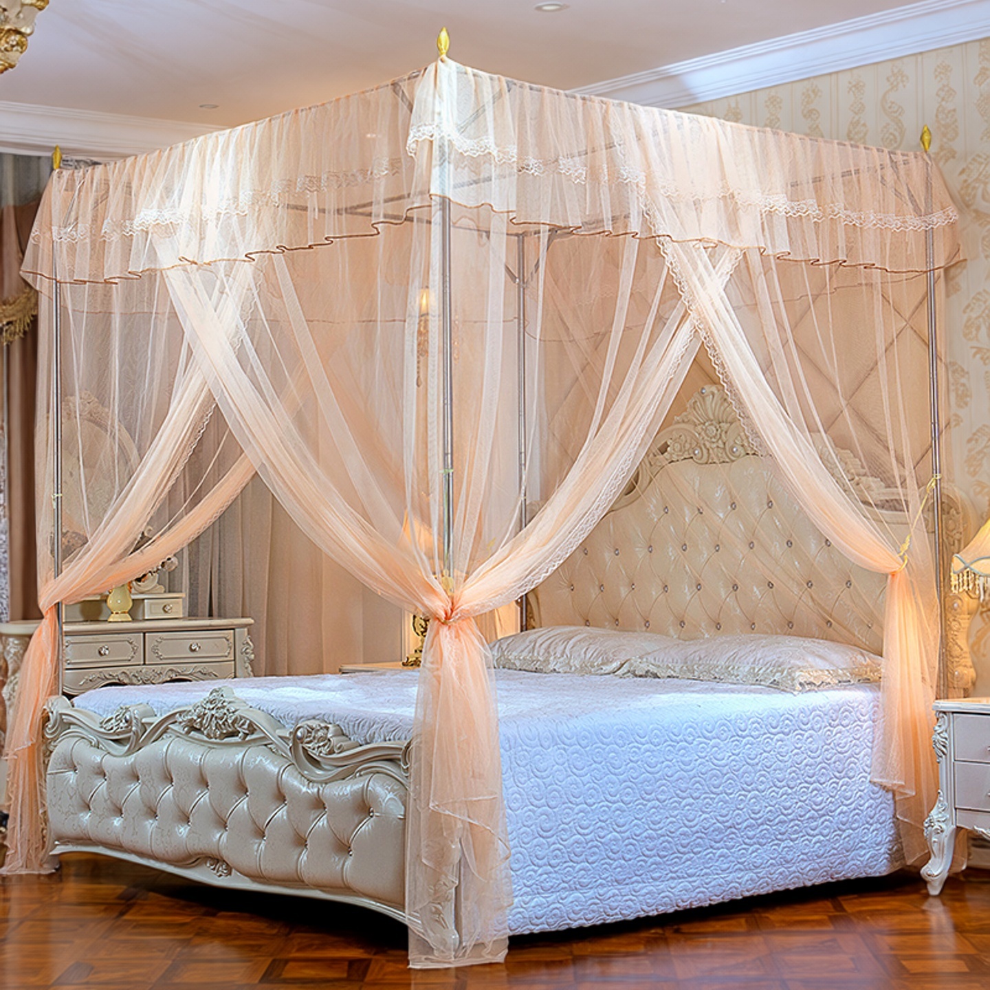 四柱1.5三开门不打墙宫廷公主风