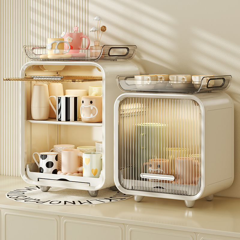 杯子收纳置物架茶包胶囊茶水间水吧桌面储物架茶水杯收纳架