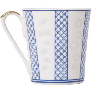 青花玲珑瓷马克杯水杯陶瓷器可爱精致女士景德镇茶杯办公室泡茶杯